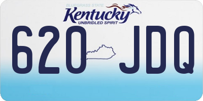 KY license plate 620JDQ