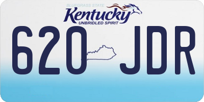 KY license plate 620JDR