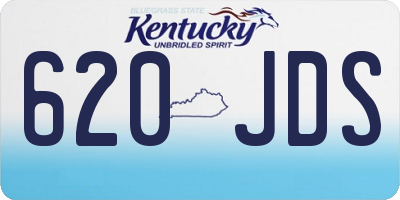 KY license plate 620JDS