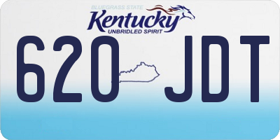 KY license plate 620JDT