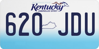 KY license plate 620JDU