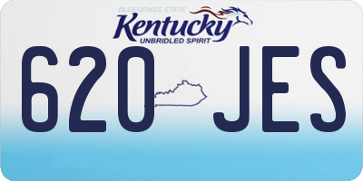 KY license plate 620JES