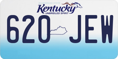KY license plate 620JEW