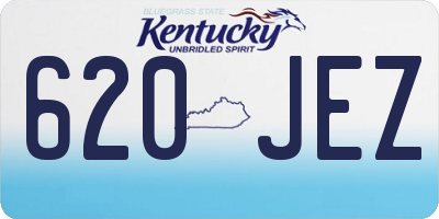 KY license plate 620JEZ