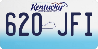 KY license plate 620JFI