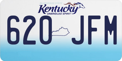 KY license plate 620JFM