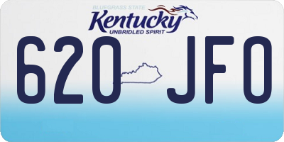 KY license plate 620JFO