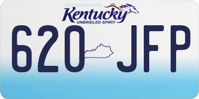 KY license plate 620JFP