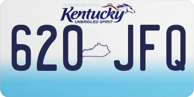 KY license plate 620JFQ