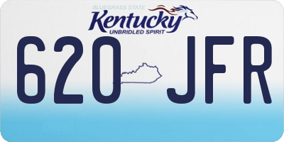 KY license plate 620JFR