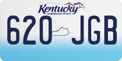 KY license plate 620JGB