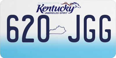 KY license plate 620JGG