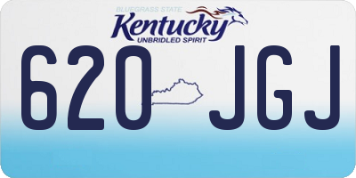 KY license plate 620JGJ