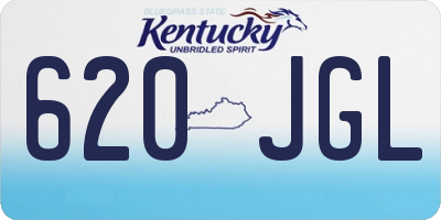 KY license plate 620JGL