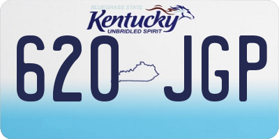 KY license plate 620JGP