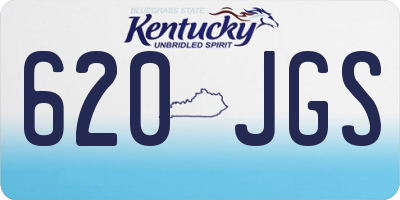 KY license plate 620JGS