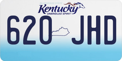 KY license plate 620JHD