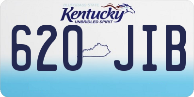 KY license plate 620JIB