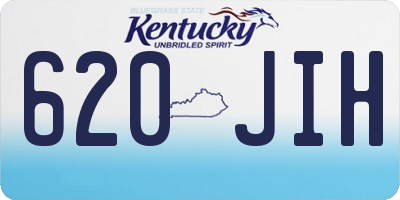 KY license plate 620JIH