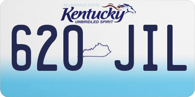 KY license plate 620JIL