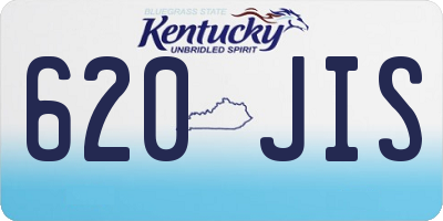 KY license plate 620JIS