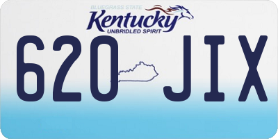KY license plate 620JIX