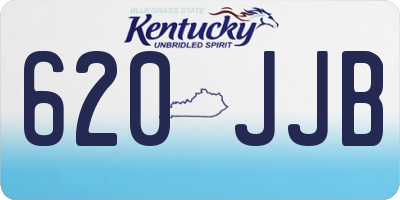 KY license plate 620JJB