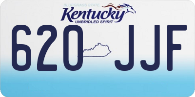 KY license plate 620JJF