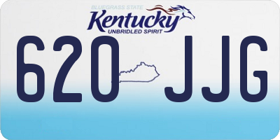 KY license plate 620JJG