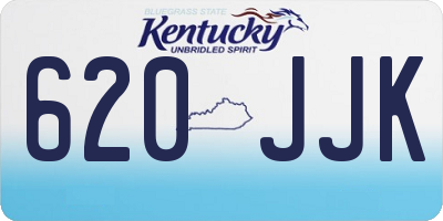 KY license plate 620JJK