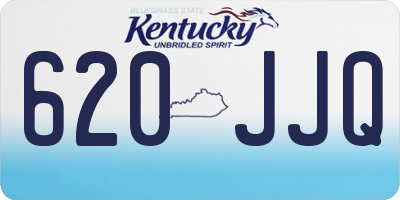 KY license plate 620JJQ