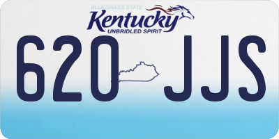 KY license plate 620JJS