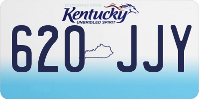 KY license plate 620JJY