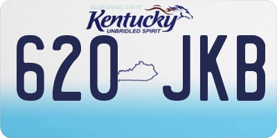 KY license plate 620JKB