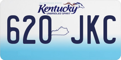 KY license plate 620JKC
