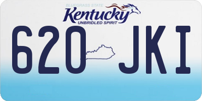 KY license plate 620JKI
