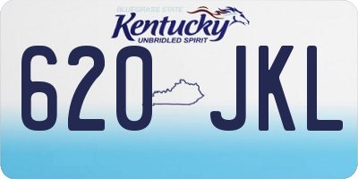 KY license plate 620JKL