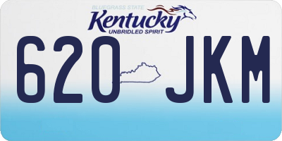 KY license plate 620JKM