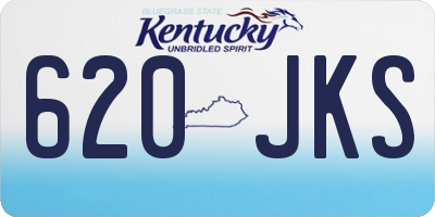 KY license plate 620JKS