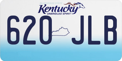 KY license plate 620JLB