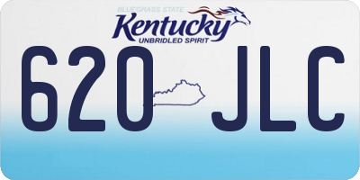 KY license plate 620JLC
