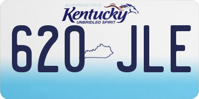 KY license plate 620JLE