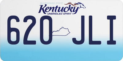 KY license plate 620JLI