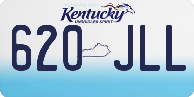 KY license plate 620JLL