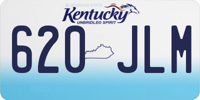 KY license plate 620JLM