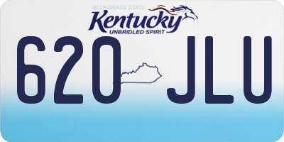 KY license plate 620JLU