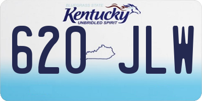 KY license plate 620JLW