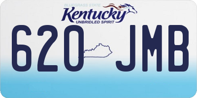 KY license plate 620JMB