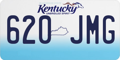 KY license plate 620JMG