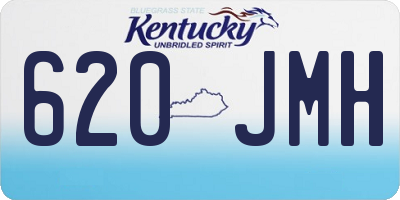 KY license plate 620JMH